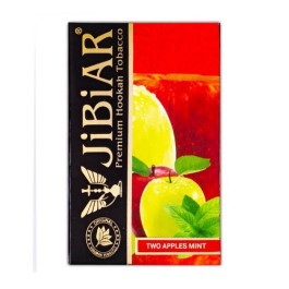 Табак Jibiar Two Apples Mint (Двойное Яблоко Мята) - 50 грамм